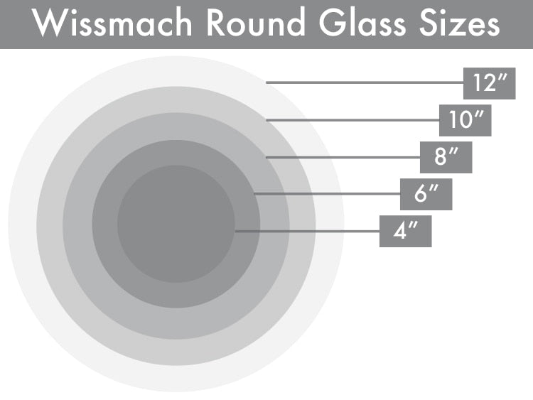 Clear Sheet Glass - 6 In Circle - Pack Of 3 (Case of 3)