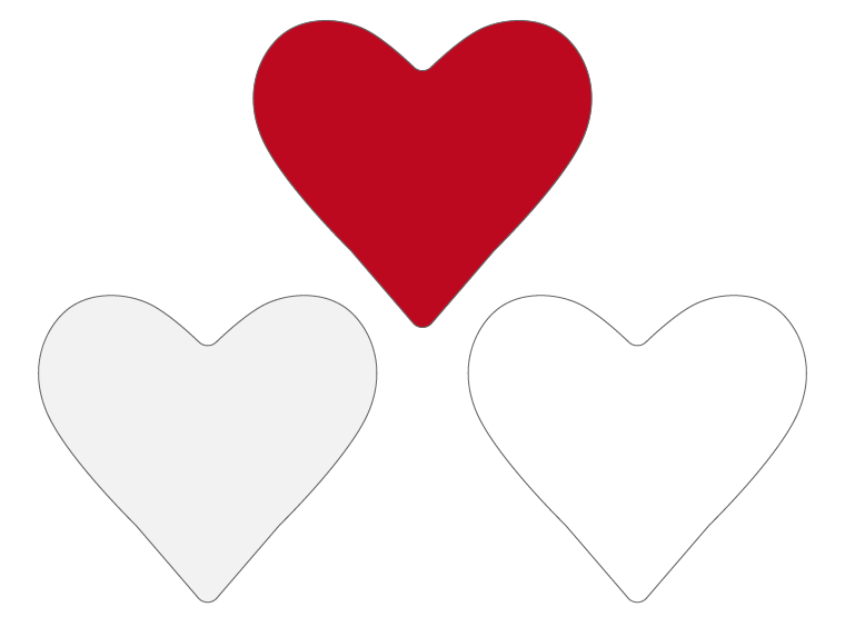 Narrow Heart Assortment Pack (Case of 3)