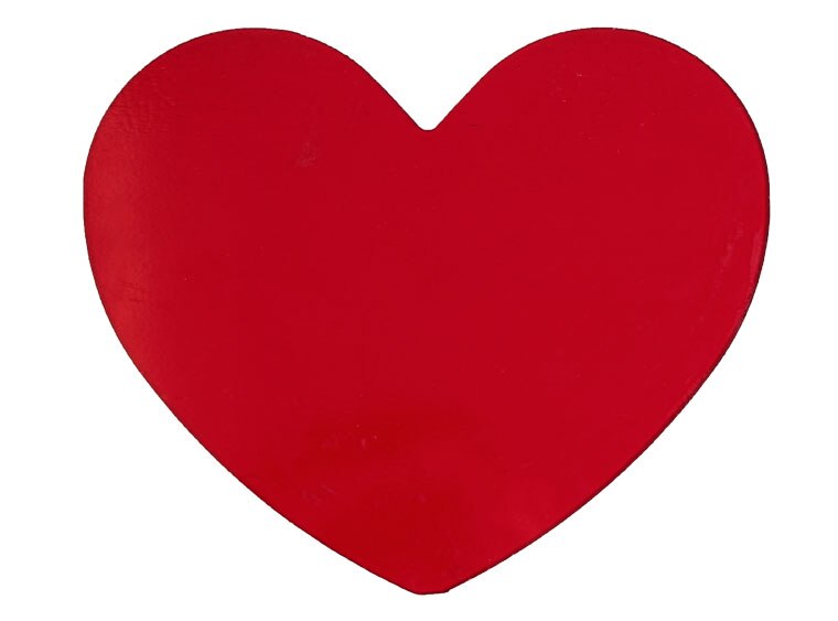 8" Cherry Red Heart - Pack Of 3 (Case of 3)
