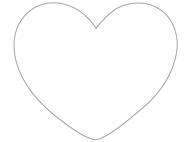 8" White Heart Opalescent Glass Blank - Pack Of 3 (Case of 3)