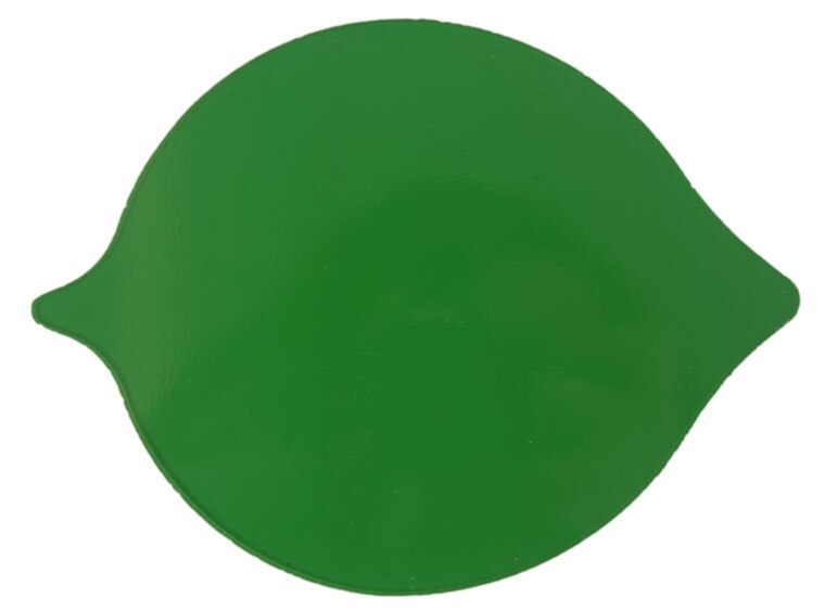 Medium Green Transparent Glass Leaf - Pack Of 3 (Case of 3)