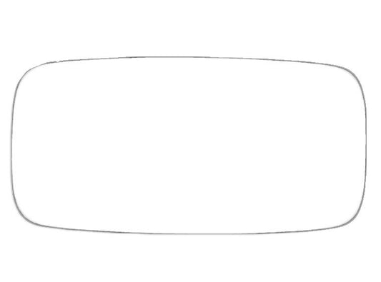 7" Ice Clear Transparent Glass Oval Pack - Pack Of 3 (Case of 3)