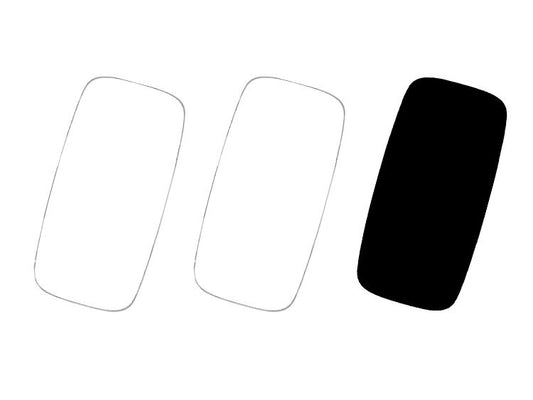 7" Glass Oval Assortment Pack - Pack Of 3 (Case of 3)