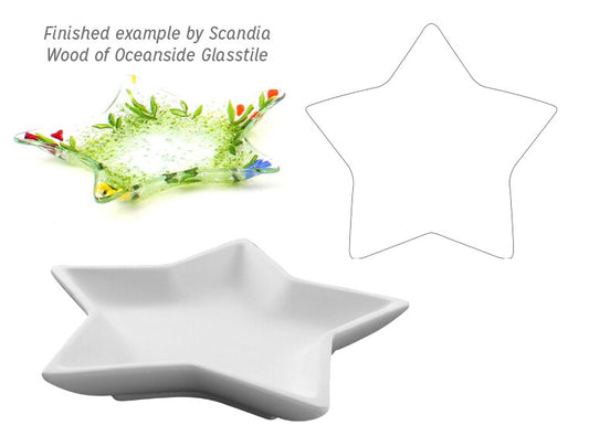White Glass Star Fusing Kit (Case of 1)