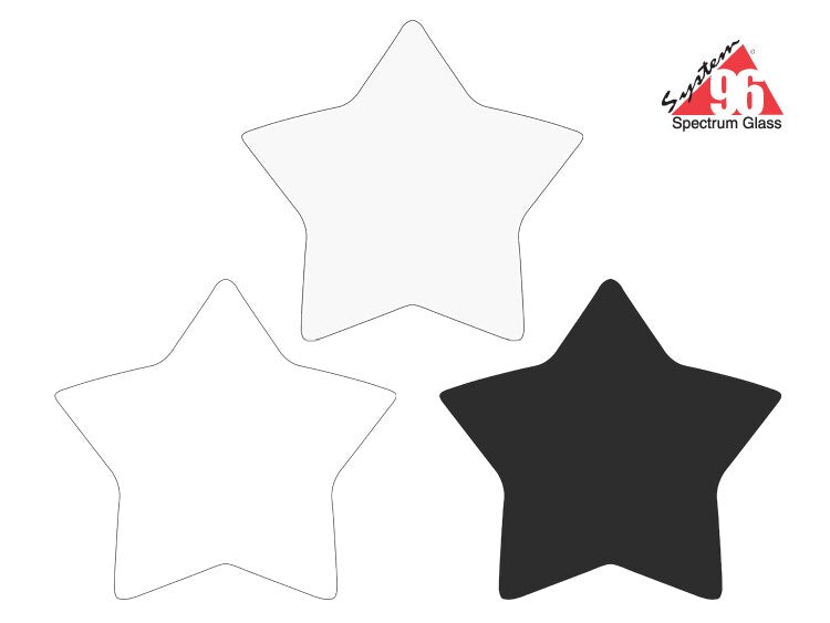 Glass Star Assortment Pack - Pack Of 3 (Case of 3)