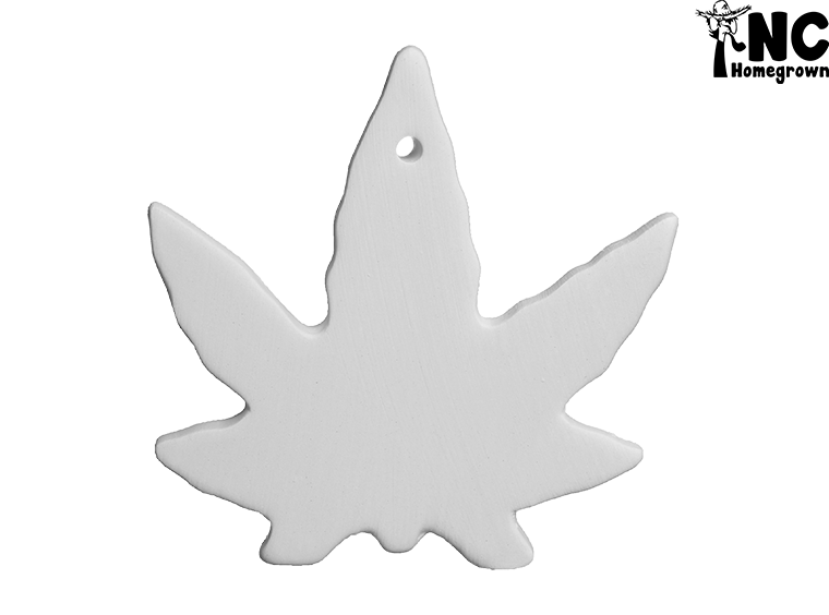 Bisque Hippie Leaf Ornament (Case of 12)