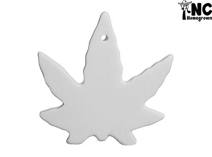 Bisque Hippie Leaf Ornament (Case of 12)
