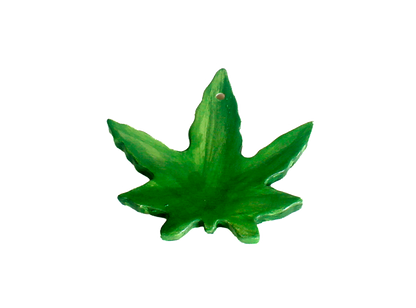 Bisque Hippie Leaf Ornament (Case of 12)