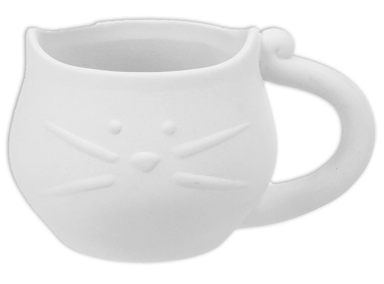 Bisque Cat Mug (Case of 6)