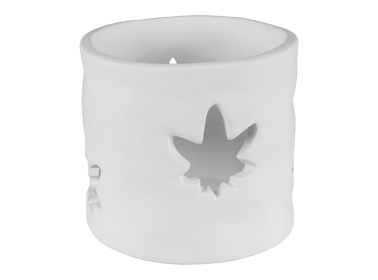 Bisque Chill Leaf Lantern (Case of 4)