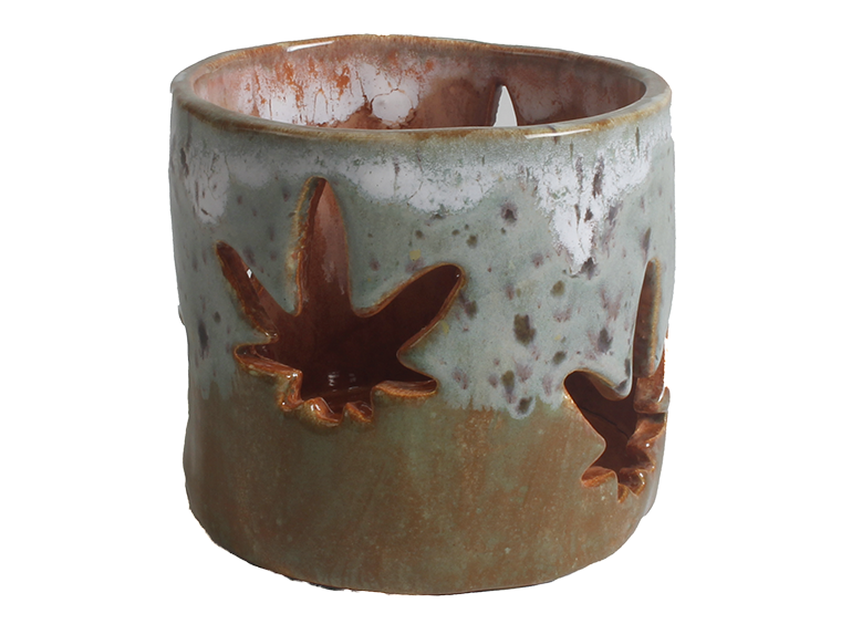 Bisque Chill Leaf Lantern (Case of 4)