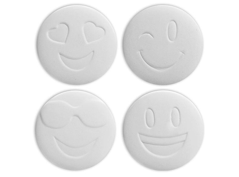 Bisque Emoji Coaster Tile Set (Case of 20)