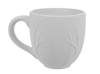 Bisque Antler Mug (Case of 6)