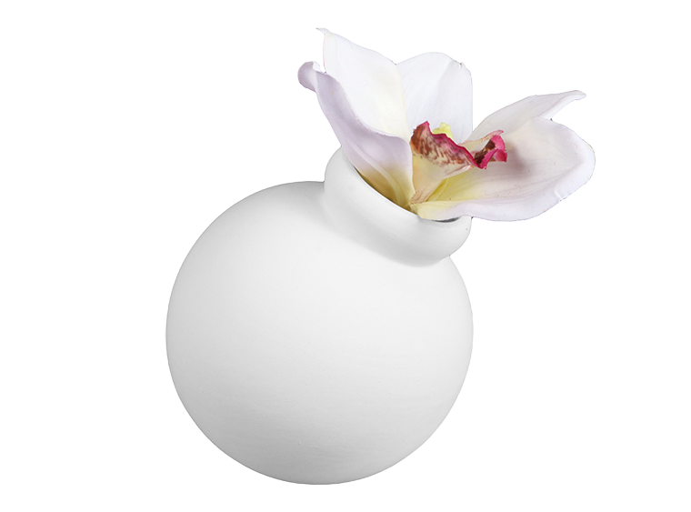 Bisque Tilted Ball Vase (Case of 6)