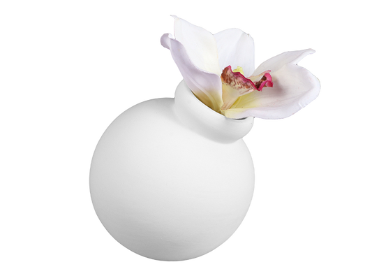 Bisque Tilted Ball Vase (Case of 6)