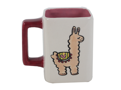 Bisque Fluffy Llama Mug (Case of 4)