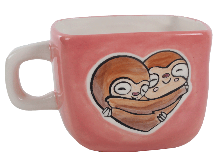 Bisque I Heart Sloths Mug (Case of 4)