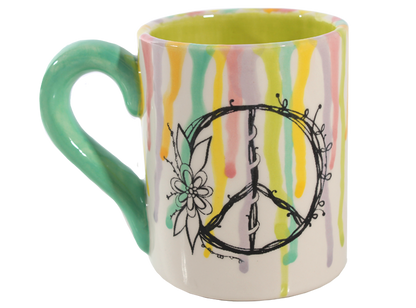 Bisque Vintage Peace Mug (Case of 6)