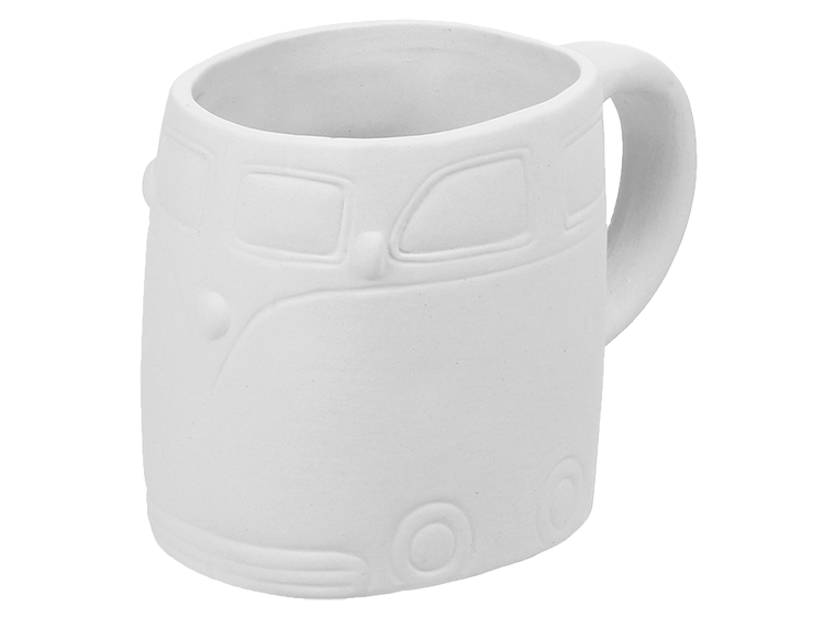 Bisque Hippie Van Mug (Case of 6)