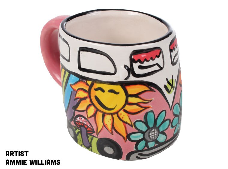 Bisque Hippie Van Mug (Case of 6)