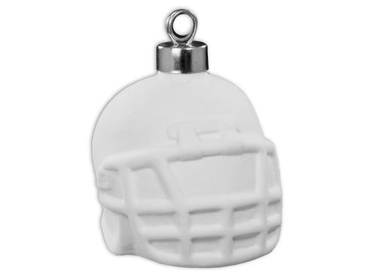 Bisque Football Helmet Ornament (Case of 12)