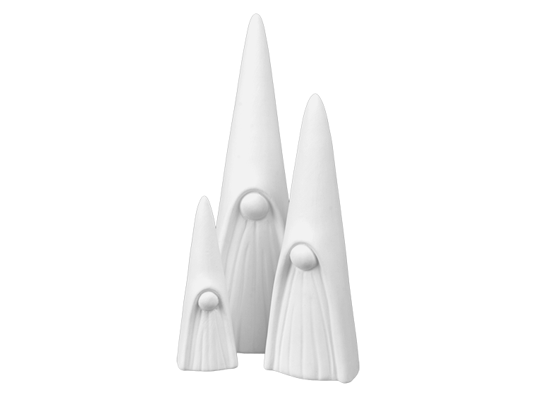 Bisque Large Slender Gnome Figurine (Case of 6)