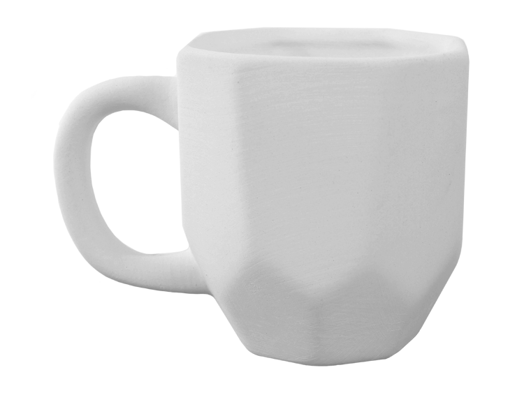 Bisque Faceted Mug (Case of 6)