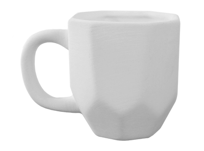 Bisque Faceted Mug (Case of 6)