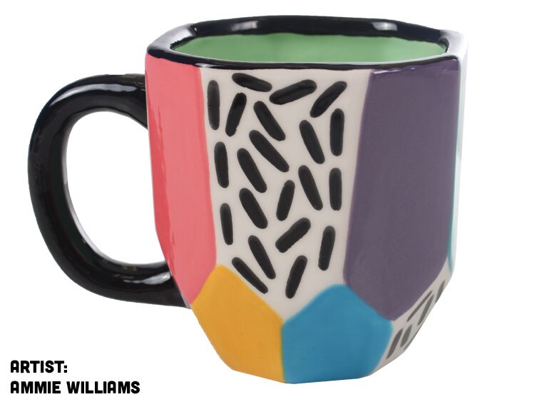 Bisque Faceted Mug (Case of 6)
