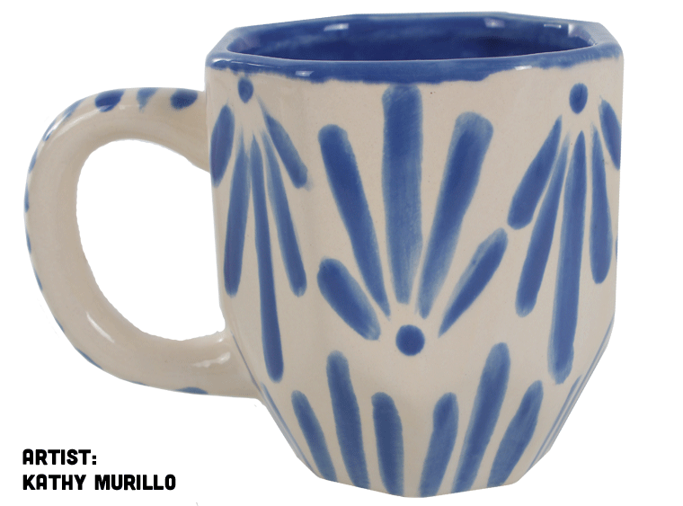 Bisque Faceted Mug (Case of 6)