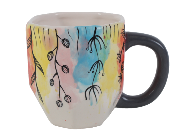 Bisque Faceted Mug (Case of 6)