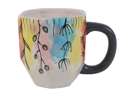 Bisque Faceted Mug (Case of 6)