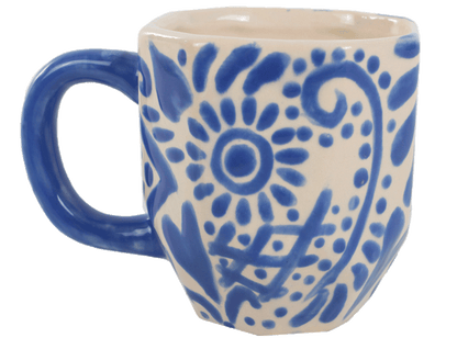 Bisque Faceted Mug (Case of 6)