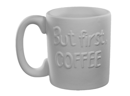 Bisque But First, Coffee Mug (Case of 6)