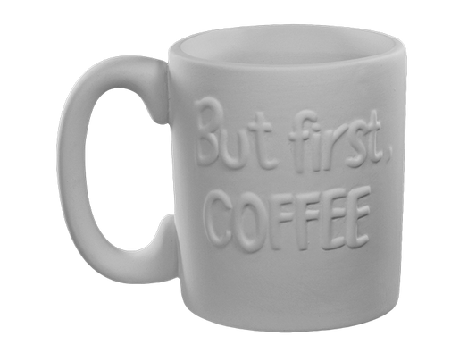 Bisque But First, Coffee Mug (Case of 6)