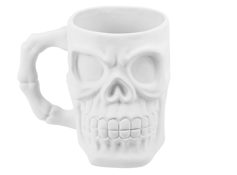Bisque Skull Stein (Case of 4)