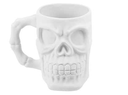 Bisque Skull Stein (Case of 4)