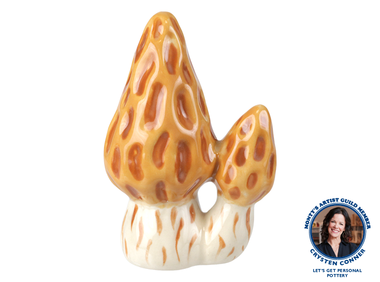 Bisque Morel Mushroom Mighty Tot (Case of 12)