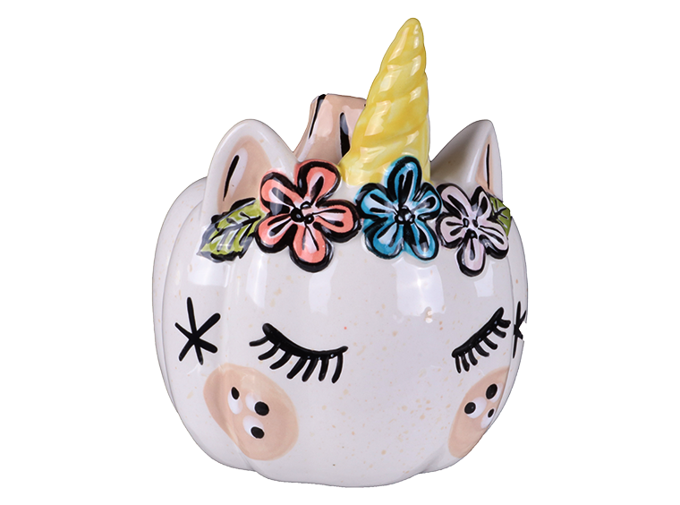Bisque Large Unicorn Pumpkin (Case of 4)