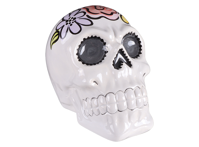 Bisque Skull Figurine (Case of 2)