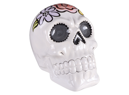 Bisque Skull Figurine (Case of 2)