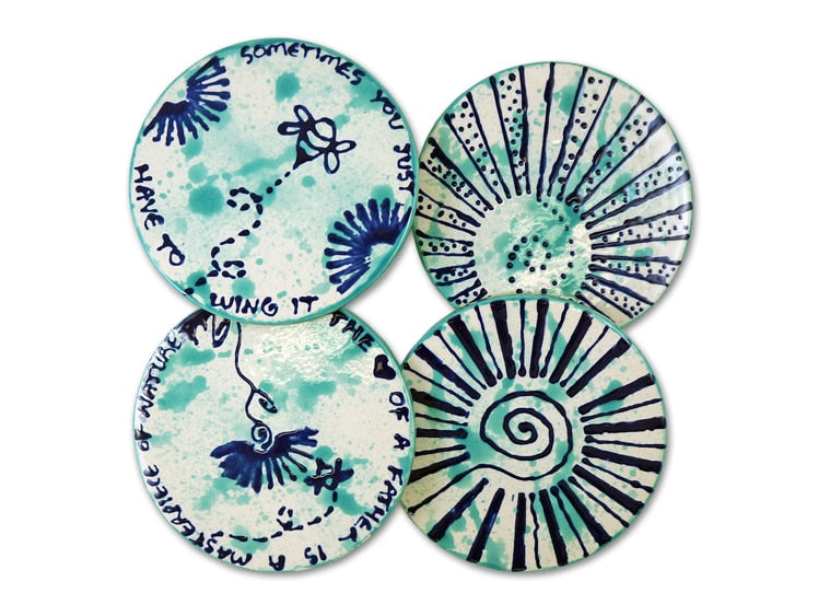 Bisque 4.25" Round Coaster Set (Case of 1)