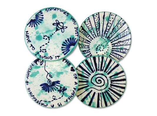 Bisque 4.25" Round Coaster Set (Case of 1)