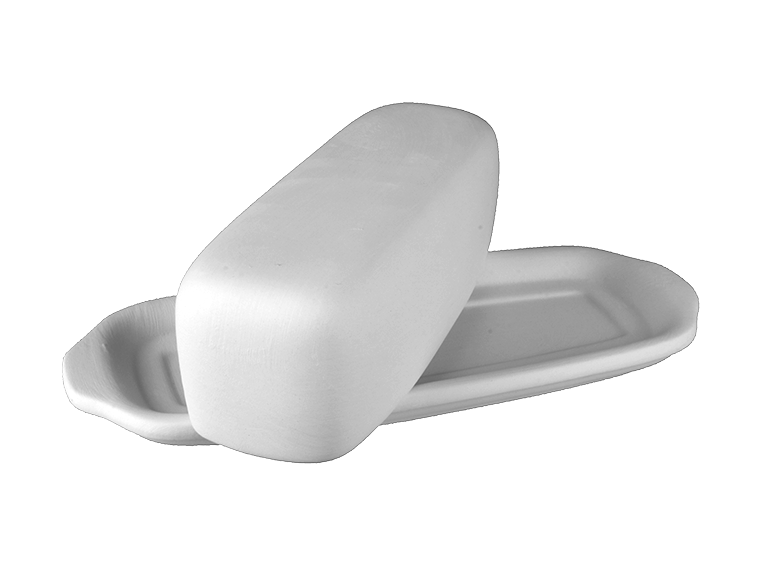 Bisque Single Butter Dish (Case of 3)