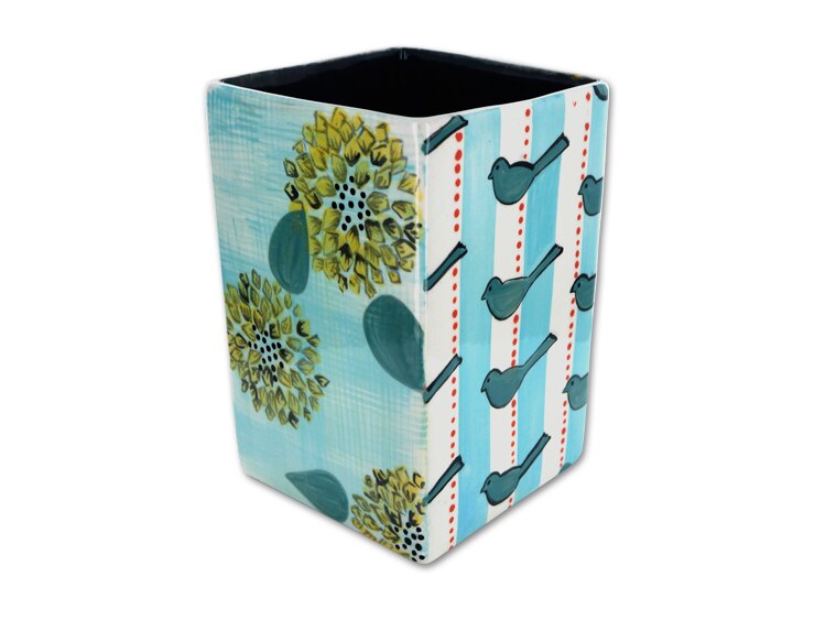 Bisque Square Utensil Holder (Case of 2)