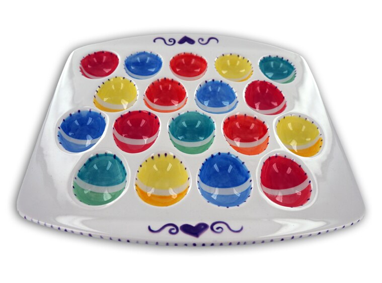 Bisque Square Egg Tray (Case of 4)