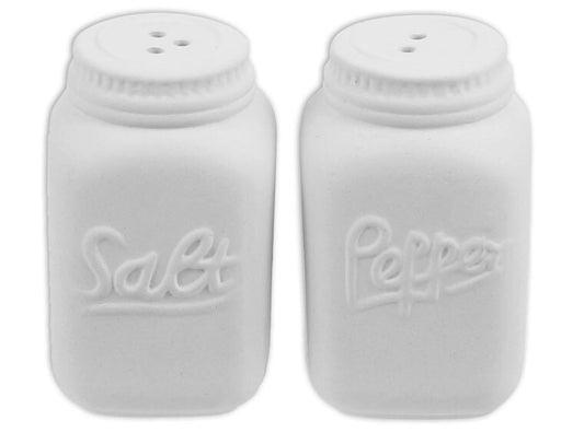 Bisque Mason Jar Salt And Pepper Set (Case of 4)