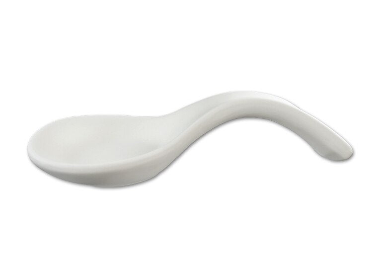 Bisque Curvy Spoon Rest (Case of 6)
