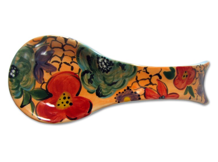 Bisque Curvy Spoon Rest (Case of 6)
