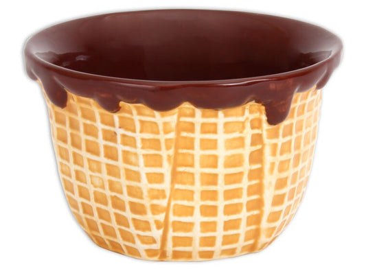Bisque Waffle Cone Bowl (Case of 6)